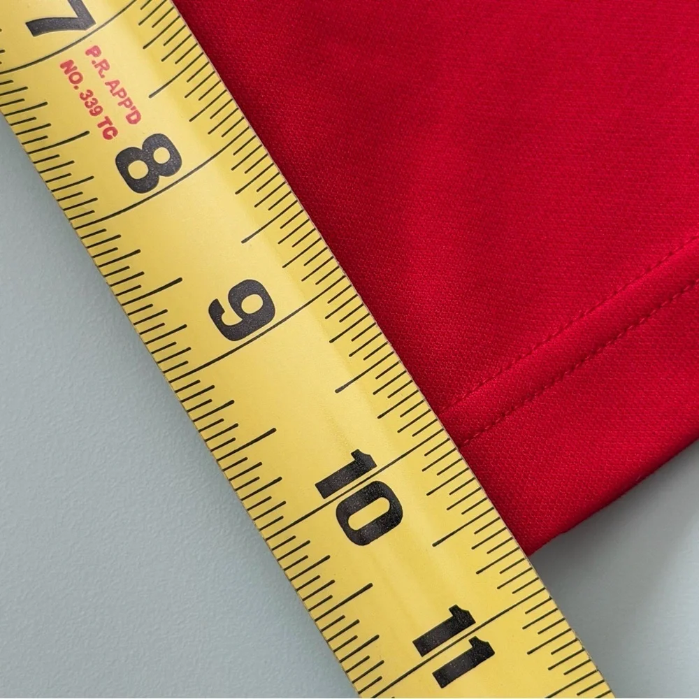 Adidas Originals Scarlet Red 3-Stripes Shorts Men’s Large Trefoil Logo - Picture 11 of 12